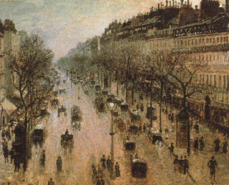 Camille Pissarro The Boulevard Montmartre on a Winter Morning Sweden oil painting art